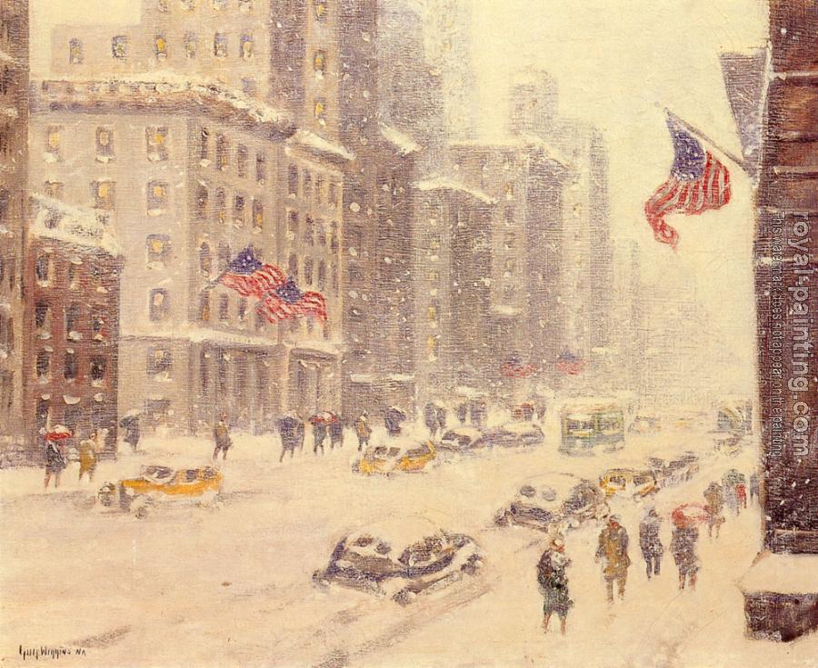 Guy Carleton Wiggins : Winter's Day, Fifth Avenue